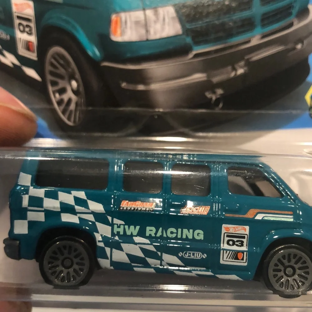 Blue Dodge Van